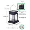 Mini Solar Gypsophila Wind Lantern — Decorative Hanging Garden Light